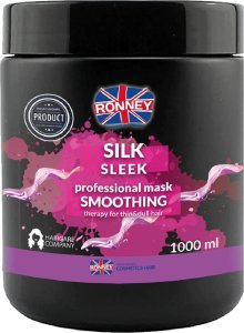 Ronney RONNEY_Silk Sleek Professional Mask Smoothing maska wygładzająca do włosów cienkich i matowych 1000ml 1