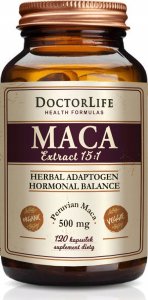 Doctor Life DOCTOR LIFE_Maca ekstrakt 15:1 suplement diety 100 kapsułek 1