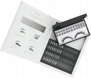 NANOLASH_SET sztuczne rzęsy 10,12,14mm Fantasy 36szt. + bonder do rzęs 5ml + sealer do rzęs 5ml + aplikator do rzęs 1szt. + remover do rzęs 5ml 1