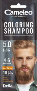 Alkotest CAMELEO_Men Coloring Shampoo szamponetka koloryzująca dla mężczyzn 5.0 Brąz15ml 1