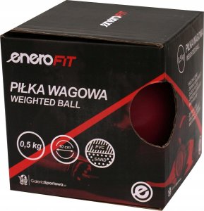 Eb Fit PIŁKA WAGOWA Z OBCIĄŻENIEM 0,5 KG RÓŻOWA ENERO FIT 2