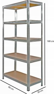 Funfit Metal storage rack 180x90x30 cm 2