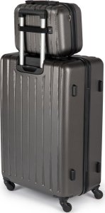 Basic Kuferek podróżny mały ABS STL902 ciemny szary 7