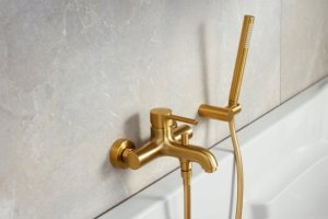 Bateria wannowa KFA 5034-010-31 / KFA / MOZA /  BATERIA WANNOWA ŚCIENNA,   ZŁOTY SZCZOTKOWANY PVD / 2