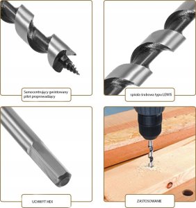 Wiertło Art-Pol ARTPOL ŚWIDER DO DREWNA 32 x 235mm 3