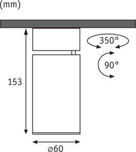 Lampa sufitowa Paulmann Lampa sufitowa TURNAL COIN LED 3-STEP DIM 6W 470lm 2700K 230V biała matowy 7