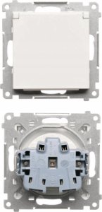 Kontakt-Simon Gniazdo wtyczkowe Kontakt-Simon 55 TGZ1BCUZ.01/111 do wersji IP44 bez uszczelki moduł 16 A, 250V~, szybkozłącza biały mat 5