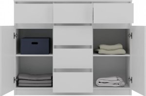 Topeshop Komoda Malwa 2D6S BIAŁY 5