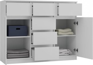 Topeshop Komoda Malwa 2D6S BIAŁY 7