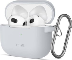 Tech-Protect TECH-PROTECT SILICONE HOOK APPLE AIRPODS 3 CRAYON GREY 1