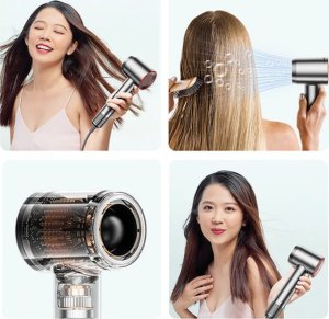 Suszarka Awei AWEI Suszarka do włosów DS-1 bezlistna szara/grey 10