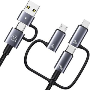 Kabel USB Usams USB-C - USB-C 1.2 m Szary 3