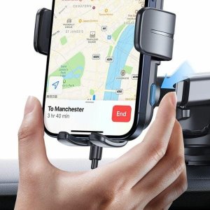 Ładowarka Usams USAMS Uchwyt samochodowy z ładowarką bezprzewodową czarny/black (CD229) 15W 4