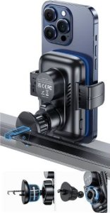 Ładowarka Usams USAMS Uchwyt samochodowy z ładowarką bezprzewodową do kratki nawiewu czarny/black (CD230) 15W 9