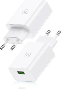 Ładowarka Usams USAMS Ład. siec. 18W + kabel USB-C/USB-A 1m Fast Charging biały/white series SC SCXLTZ02 2