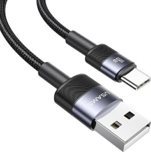 Kabel USB Usams USAMS Kabel USB na USB-C 3A 1.2m Fast Charging stalowy/tarnish SJ718USBSG01 (US-SJ718) 1