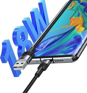 Kabel USB Usams USB-A - USB-C 1.2 m Czarny 2