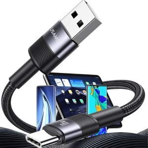 Kabel USB Usams USB-A - USB-C 1.2 m Czarny 7