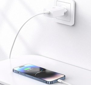 Ładowarka Usams USAMS Ład. siec. 18W + kabel Lightning/ USB-A Fast Charging biały/white series SC SCXLTZ03 4
