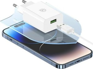 Ładowarka Usams USAMS Ład. siec. 18W + kabel Lightning/ USB-A Fast Charging biały/white series SC SCXLTZ03 8