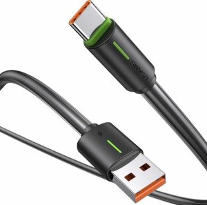 Kabel USB Usams USAMS Kabel USB-C 3A YU Series 1m USB-C/USB-A czarny/black SJ732USB01 (US-SJ732 ) 1