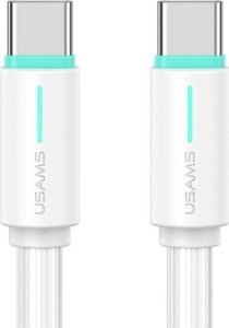 Kabel USB Usams USAMS Kabel USB-C/USB-C 1m SJ734 60W biały/white YU Series SJ734USB02 (US-SJ734) 1