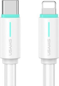 Kabel USB Usams USAMS Kabel USB-C/Lightning 1m SJ735 30W biały/white YU Series SJ735USB02 (US-SJ735) 1