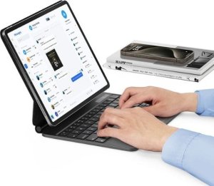 Usams USAMS Etui ochronne z klawiaturą iPad Pro 12,9" czarny/black Miaoke Series IPP12MG01 (US-BH876) 4