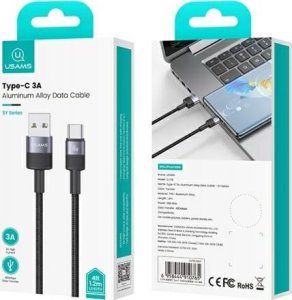 Kabel USB Usams USB-A - USB-C 1.2 m Wielokolorowy 12