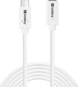 Kabel USB Sandberg USB-C<gt/>C M-F USB 3.1 100W, 1