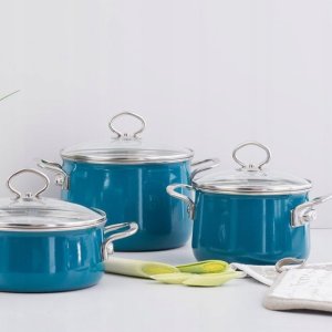 Riess RIESS - Garnek wysoki z pokrywą 6,5l 24cm Aquamarin 4