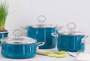 Riess RIESS - Garnek wysoki z pokrywą 6,5l 24cm Aquamarin 5