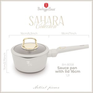 Berlinger Haus RONDELEK TYTANOWY 16cm Z POKRYWĄ BERLINGER HAUS BH-8058 SAHARA 9