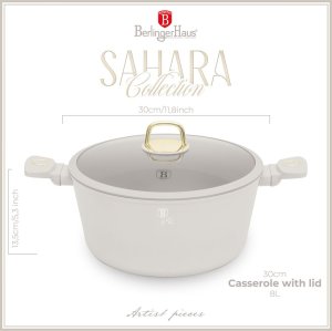 Berlinger Haus GARNEK TYTANOWY Z POKRYWĄ 30cm BERLINGER HAUS BH-8073 SAHARA 12