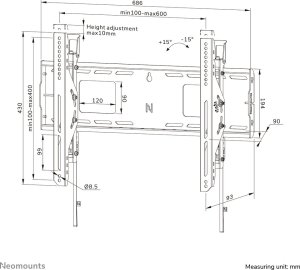 Neomounts TV SET ACC WALL MOUNT/WL35-750BL16 NEOMOUNTS 17