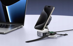 Ładowarka Ugreen Ładowarka indukcyjna Qi 2w1 UGREEN W702 iPhone, AirPods, 15W szara 5