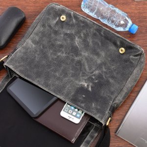 Beltimore Beltimore torba męska na ramię skórzana duża czarna M85 NoSize 2