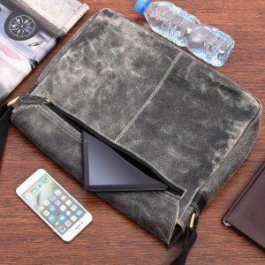 Beltimore Beltimore torba męska na ramię skórzana duża czarna M85 NoSize 4