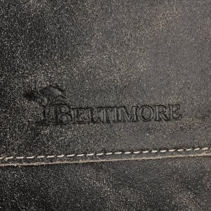 Beltimore Beltimore torba męska na ramię skórzana duża czarna M85 NoSize 7