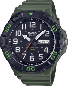 Zegarek Casio Zegarek marki Casio model MRW-210H-3A kolor Zielony. Akcesoria męski. Sezon: Cały rok NoSize 1