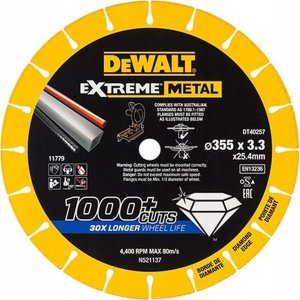 Dewalt tarcza extreme metal 355x25.4x3.3mm 1