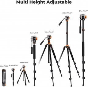 Statyw K&F Statyw video K&F Concept K234A7 z głowicą FH-03 7