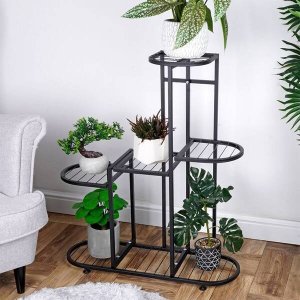 Vilde Kwietnik metalowy czarny 5-poziomowy 84,5 cm (II KATEGORIA) 2