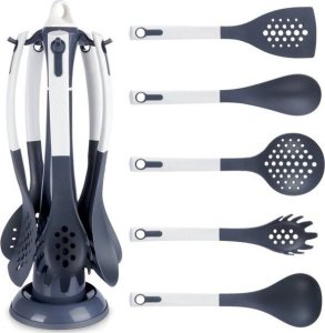 Kamille Zestaw przyborów kuchennych ze stojakiem 5 el. 10