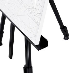 Elpio evalet de pictor pliabil cu geant, reglabil pe nlime, metal, negru 10