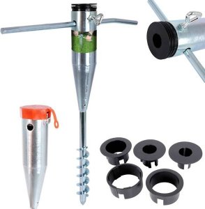 Redcliffs Suport, suport pentru umbrel de grdin cu nurubare, baz metalic pentru umbrel 8