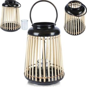 Home Styling Collection Lampion na świeczkę bambusowy 33 cm 5