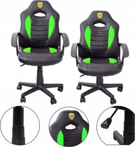 Fotel FOTEL GAMINGOWY KUBEŁKOWY ERGONOMICZNY BIUROWY GRACZA OBROTOWY 2