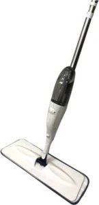 Mop MOP PŁASKI ZE SPRYSKIWACZEM SKŁADANY ZESTAW WKŁAD Z MIKROFIBRY OBROTOWA GŁOWICA 4