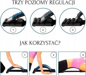 PRZYRZĄD DO ROZCIĄGANIA PLECÓW MASAŻER Z MAGNESAMI BACK STRETCHER Z PUDEŁKIEM 9
